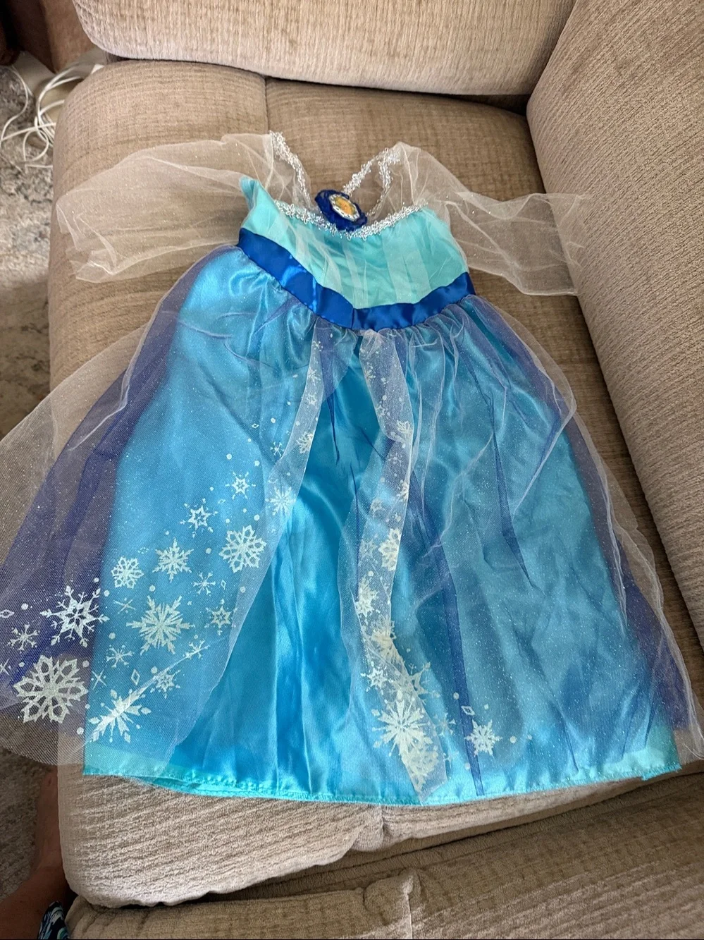 Disney Blue and Aqua Princess Elsa Costume Dress 4-6x